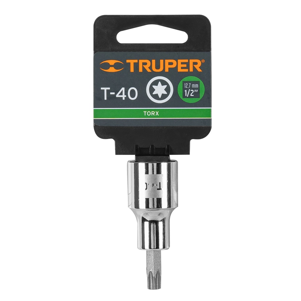 Dado torx macho 1/2" T40 - TRUPER