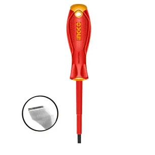 Destornillador industrial aislado punta plana  SL4X100MM - INGCO