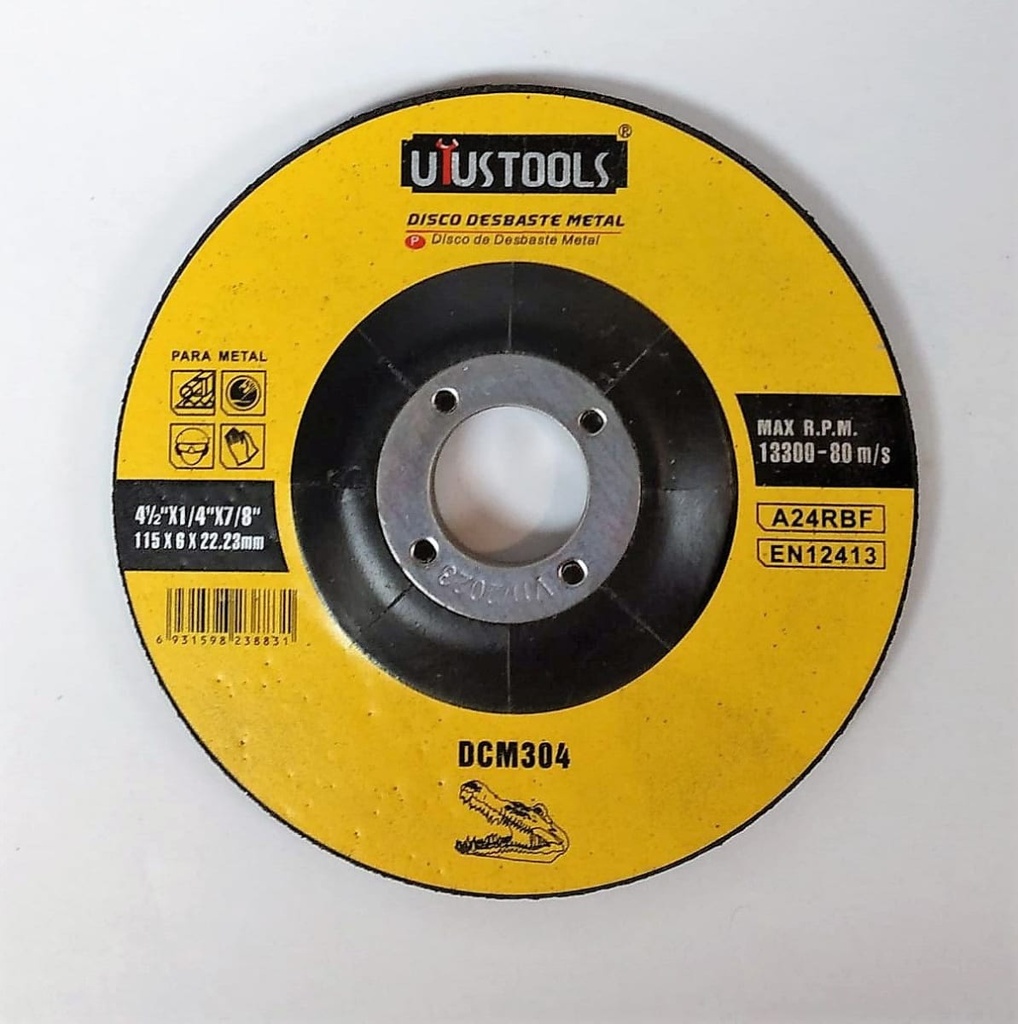 Disco desbaste reforzado 4 1/2"x6x22.2mm UYUSTOOLS