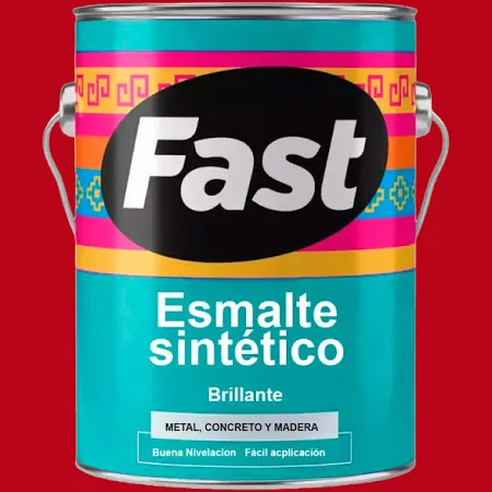 Esmalte sintético ROJO CEREZA galón 3.8L FAST