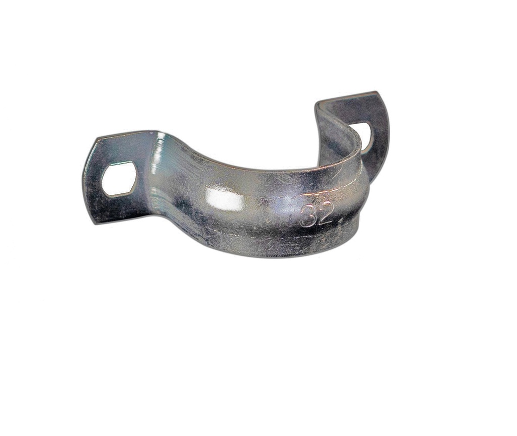 Abrazadera galvanizada 2 patas de 25mm - MEC
