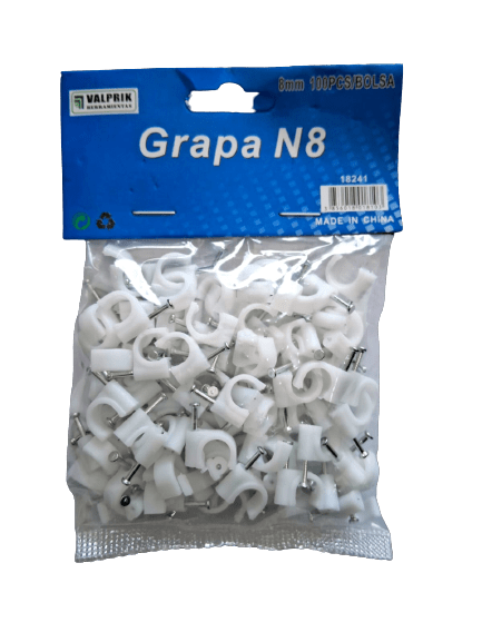 Grapa N° 8 blanco - VALPRIK