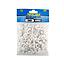 Grapa con clavo para cable 10mm BLANCA 100PCS - FERRETOOLS