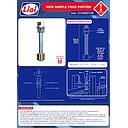 Guia para porton simple 126mm/ 5"x 1/2" LIOI UNIDAD