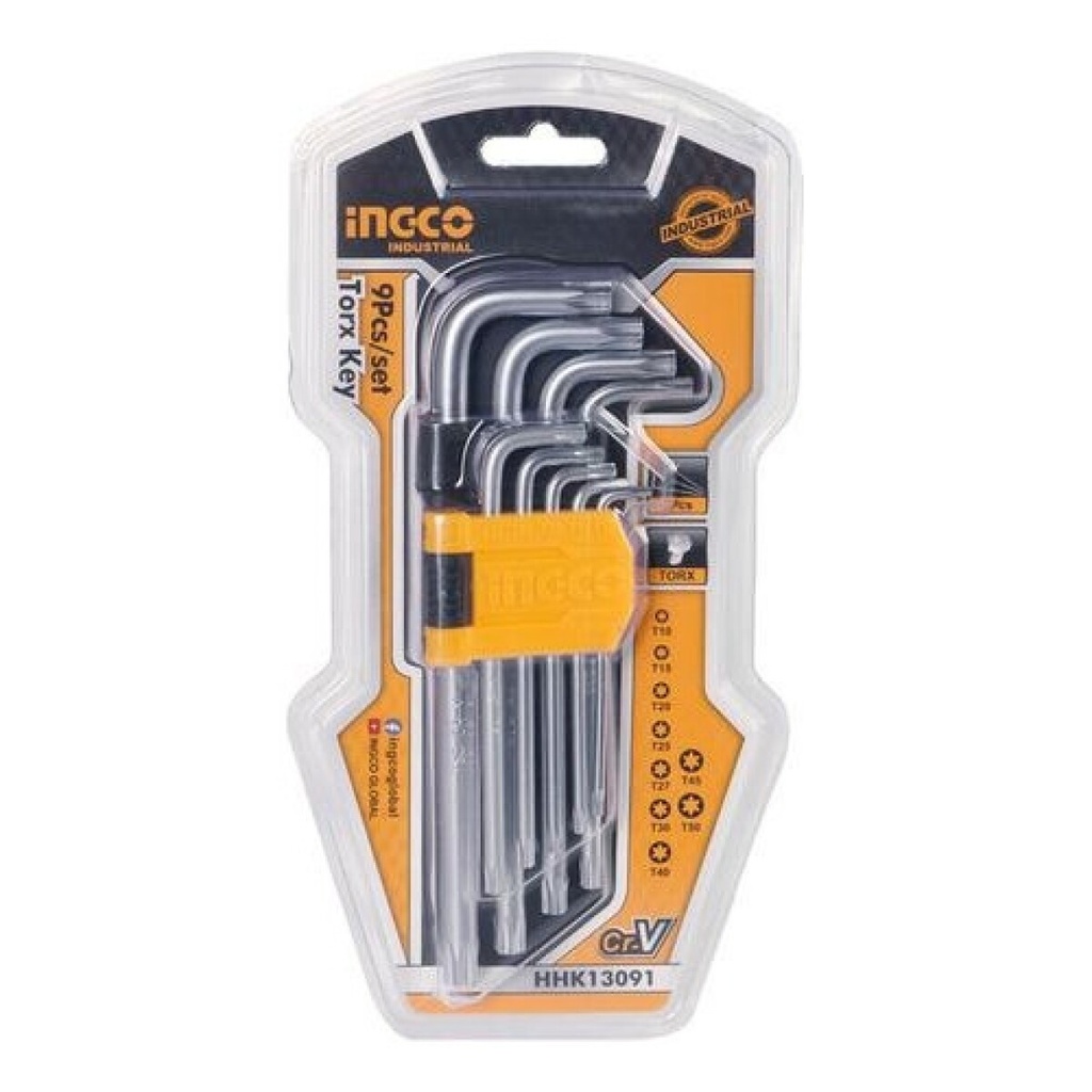 Llave torx industrial 9 pzs - INGCO
