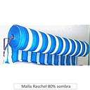 Malla raschel 4,20 alt x 1Mt Azul y blanco