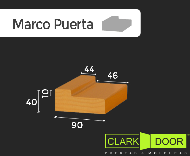 Marco puerta de exterior 40x90x5400