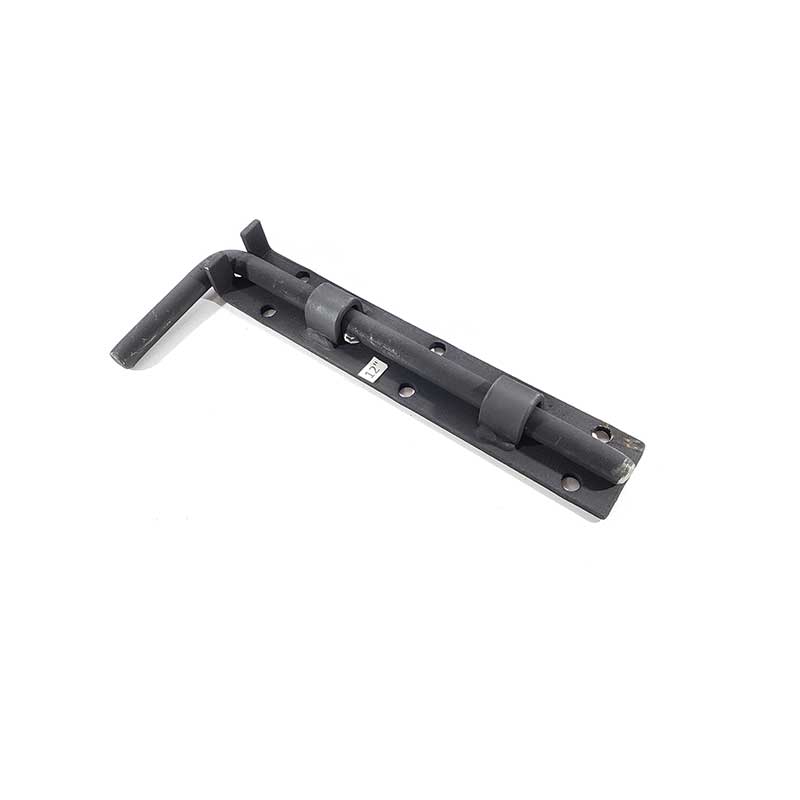 PESTILLO RECTO AL PISO 6" NEGRO