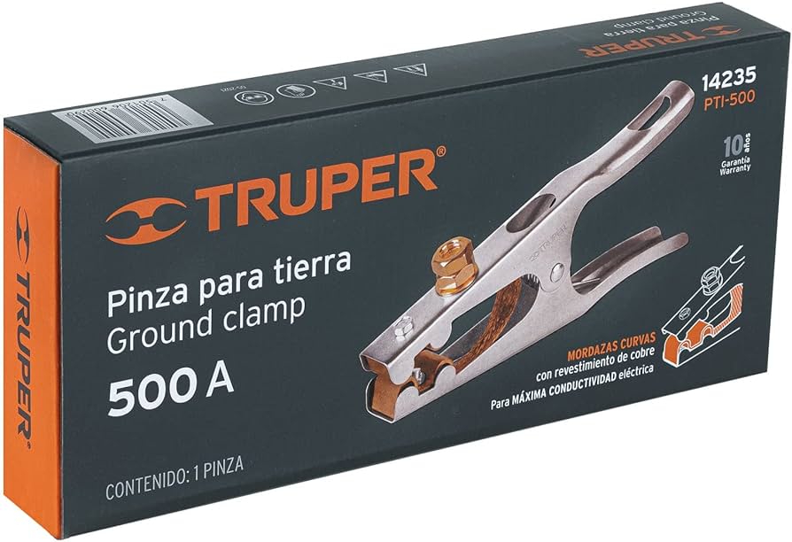 Pinza para tierra 500A TRUPER