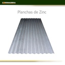 Plancha zinc acanalado 0.30mmx 85,1 cm x 2mts MCT