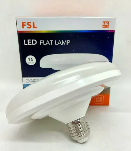 Ampolleta Led Plana Flat E27 22W luz fría - FSL