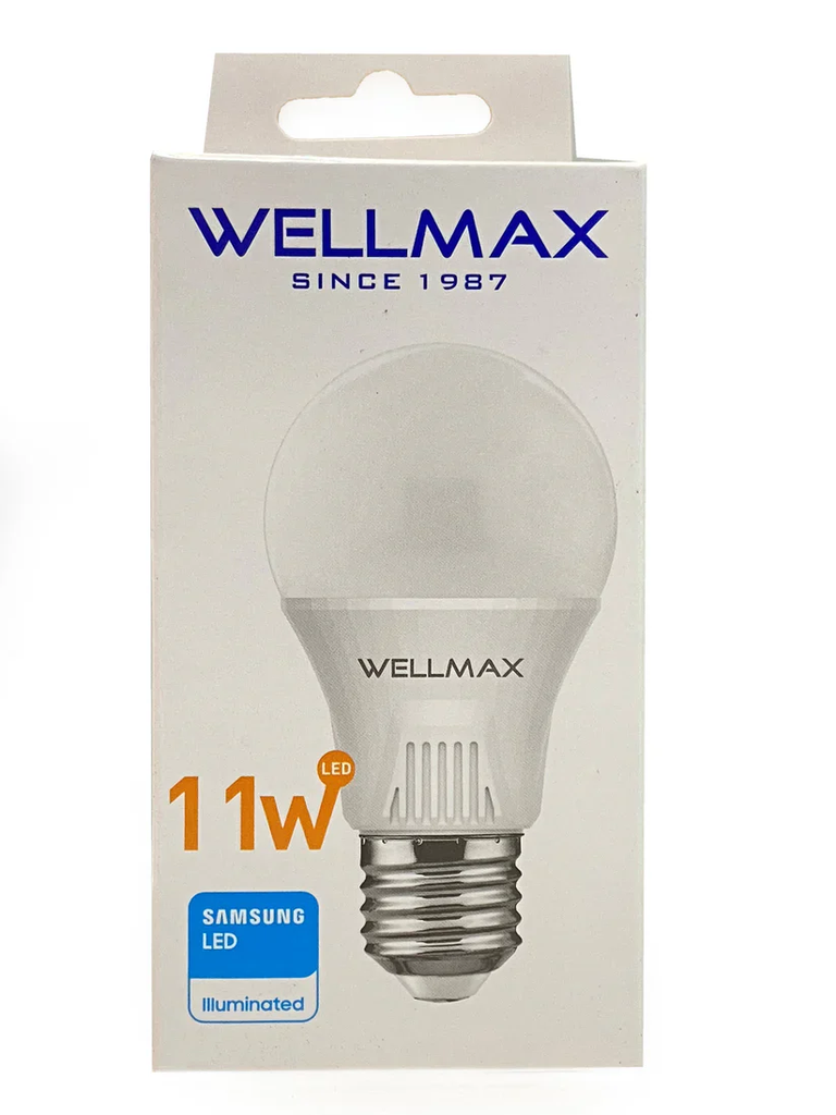 Ampolleta led 11W E27 6500K CÁLIDO - WELLMAX