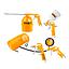 Set pistolas neumaticas 5 pcs - INGCO