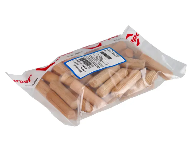 TARUGO MADERA 8x45mm BOLSA 50PCS - IMPORPER