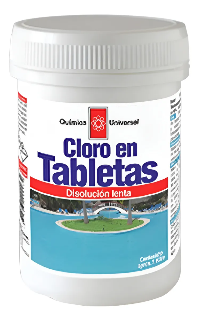 cloro piscina 5 tabletas 200 grs 1kg