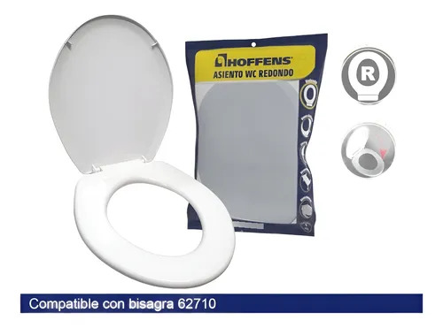 Tapa wc BLANCO redondo - HOFFENS