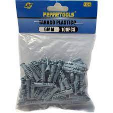 Tarugo nylon 8mm bolsa 50pcs - FERRETOOLS