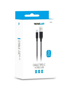 cable tipo C 3mt TECNOLAB