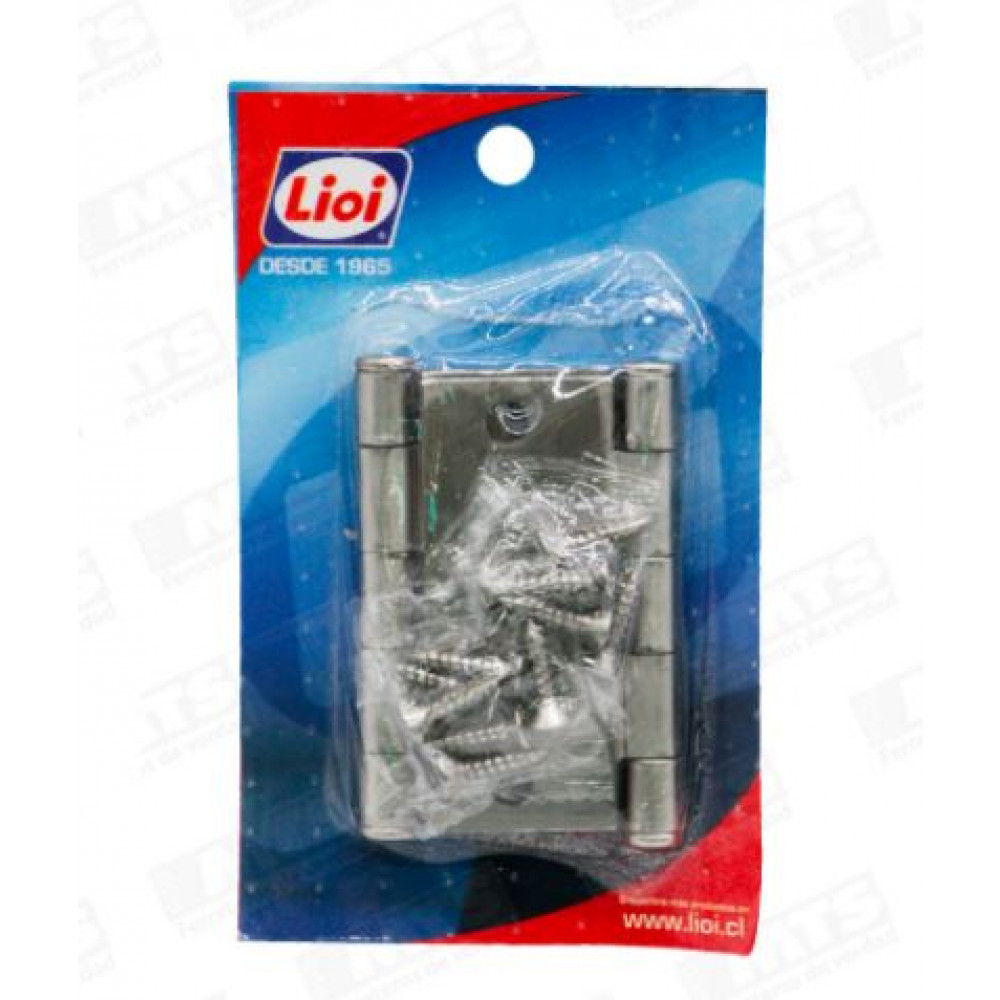Bisagra L84 3x3" A.ZN C/T DP 2U LIOI