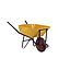 carretilla compensada heavy duty c/ rueda pantanera 90L amarillo LIOI