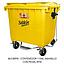 contenedor 1100lt amarillo con pedal SULO