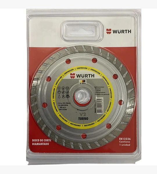 disco diamantado 115mm TURBO WURTH