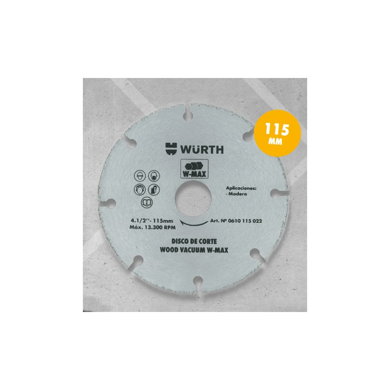 disco diamantado para madera 4 1/2 WMAX