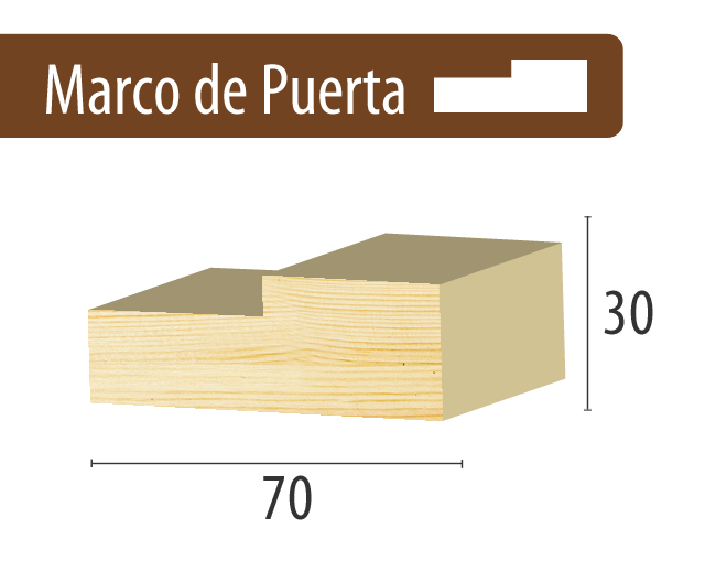 marco de puerta interior 1 1.5 x 3 (30x70)