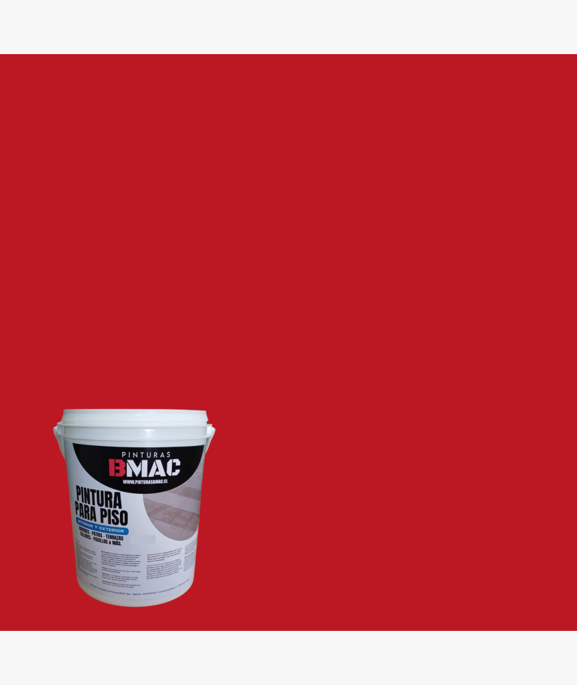 pintura para piso rojo GALON bmac