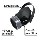 respirador 1 filtro s/cartucho PRETUL