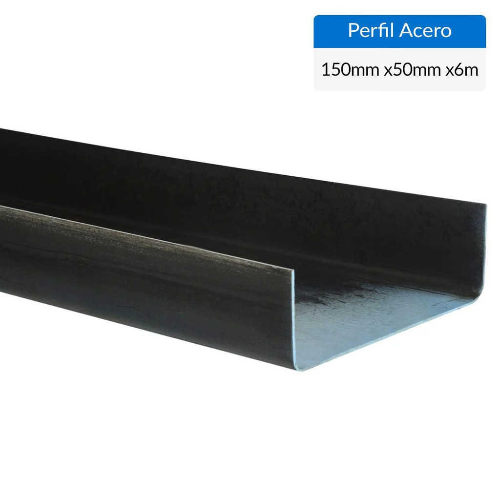 150x50x0.3x6000mm perfil canal u