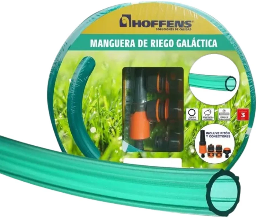 Set manguera galactica 1/2" 15MT + accesorios premium- HOFFENS