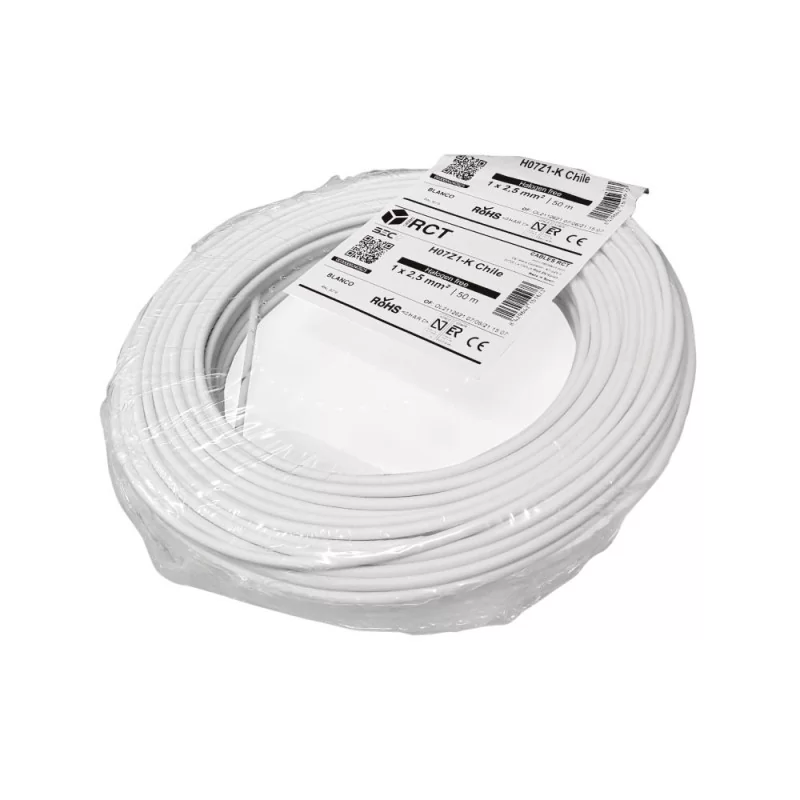 CABLE EVA 1.5mm H07Z1-K ROLLO BLANCO 100MTS