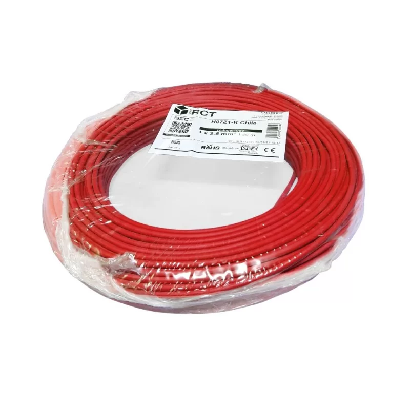 CABLE EVA 1.5mm H07Z1-K ROLLO ROJO 100 MTS