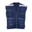 CHALECO GEOLOGO POPLIN AZUL XL