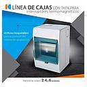 Caja p/termicos 3 y 4 modulos C/tapa KALOP