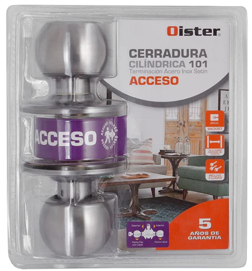 Cerradura cilindrica 101 ACCESO inox. - OISTER