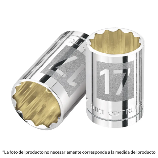 Dado poligonal 1/2" 17mm - TRUPER