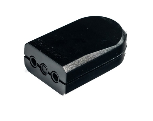 [ENHE0418] Enchufe hembra volante plana NEGRO 10A 2P - MEC