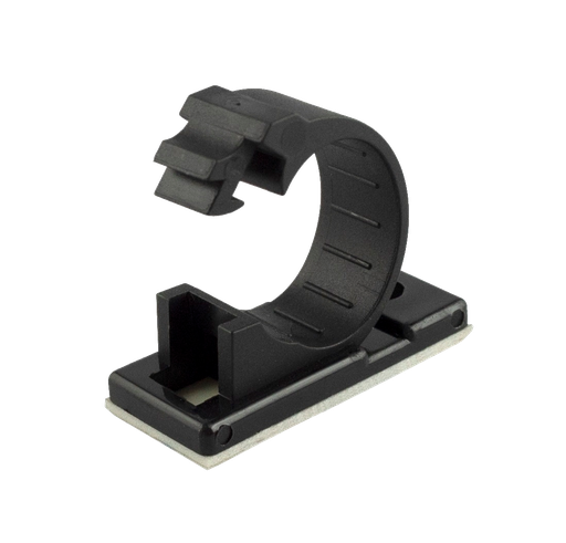 Abrazadera de sujetacion 9mm UNIDAD autoadhesiva y tornillo - MEC