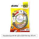 [FLGA0609] Flexible para gas hilo 3/8 hilo izqx 1/2" 60cm STRETTO