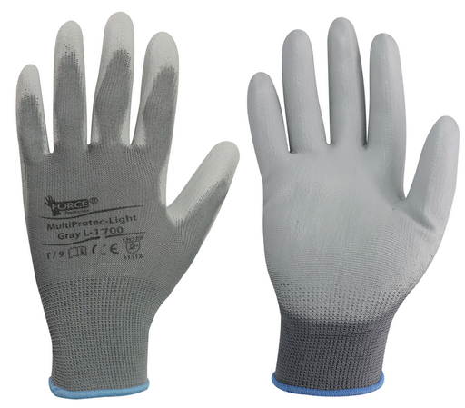 Guante multiprotec flex ligth pu GRIS L-1700 T/10 - FORCE