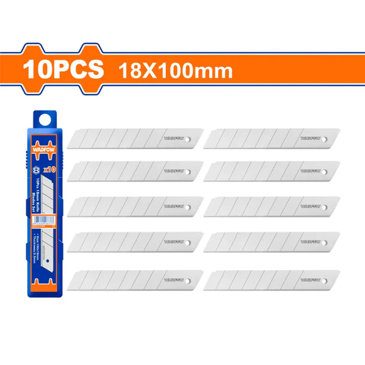 [TICO3667] Hoja para cuchillo cartonero 18x100mm 10unidades - WADFOW