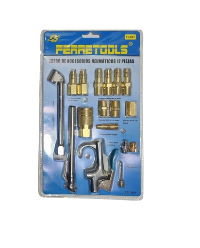 [JUDE0892] Juego de accesorios neuma. 17PCS FERRETOOLS M 16