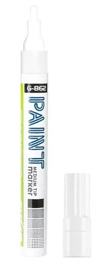 Marcador de metal BLANCO - PAINT