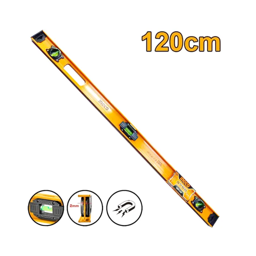 [DEAM6361] Nivel de 3 burbujas en 1 120cm - INGCO