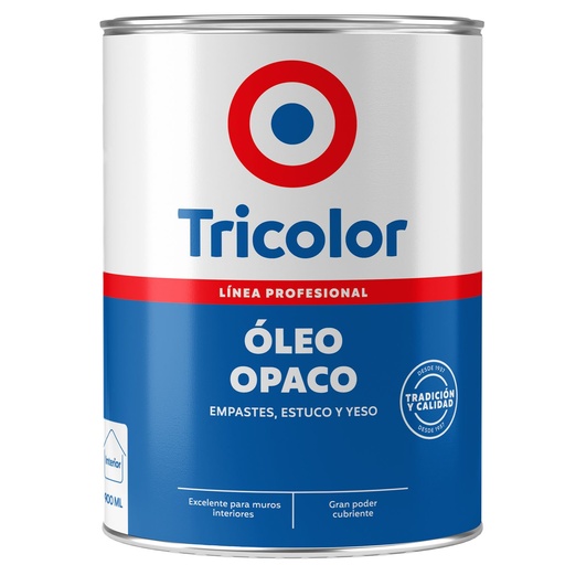 [ESAL0485] Oleo opaco BLANCO PERFECTO 900ml - TRICOLOR