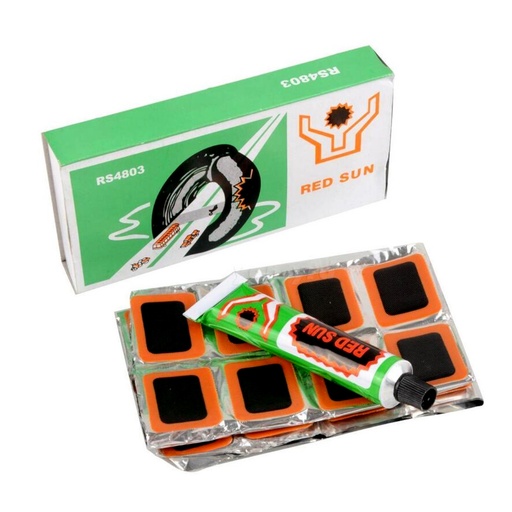 Parche para camaras bicicleta c/pegamento 54x32mm 24u YTS AKILDA