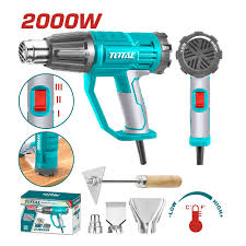 [PIDE1611] Pistola de calor industrial 2000W + 3 boquillas+ raspador TOTAL