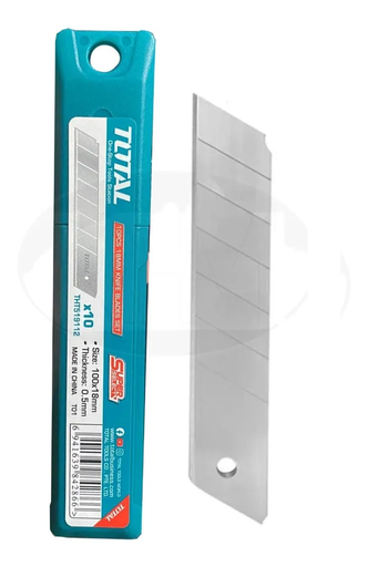 [AMLE9586] Repuesto hoja cartonero 10pcs 18MM x 100MM - TOTAL